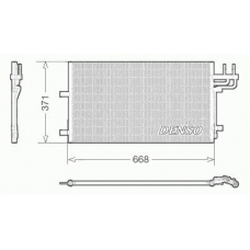 DCN10007 DENSO Конденсатор, кондиционер