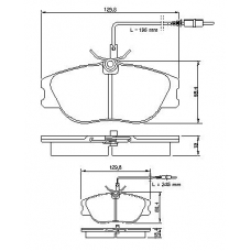 0 986 424 033 BOSCH Комплект тормозных колодок, дисковый тормоз