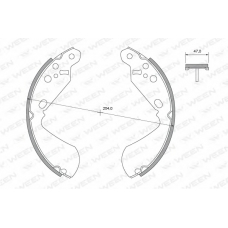 152-2398 WEEN Комплект тормозных колодок