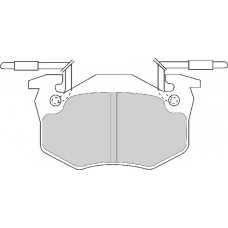 FD695A NECTO Комплект тормозных колодок, дисковый тормоз