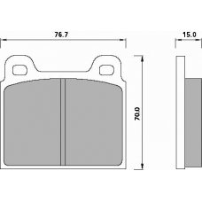 463281 ROULUNDS Disc-brake pad, front