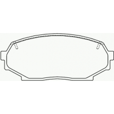 P 49 017 BREMBO Комплект тормозных колодок, дисковый тормоз