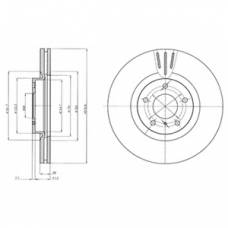 BG4107 DELPHI Тормозной диск