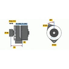 0 120 468 049 BOSCH Генератор