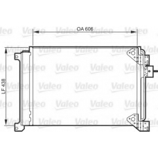 818985 VALEO Конденсатор, кондиционер