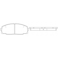 FP1344 FIT Комплект тормозных колодок, дисковый тормоз