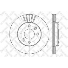6020-3909V-SX STELLOX Тормозной диск