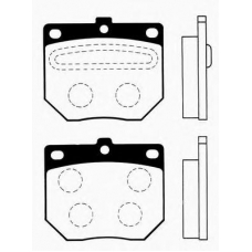 J PA-107AF JAPANPARTS Комплект тормозных колодок, дисковый тормоз