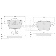 FB210644 FLENNOR Комплект тормозных колодок, дисковый тормоз