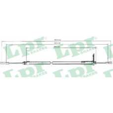 C0440B LPR Трос, стояночная тормозная система