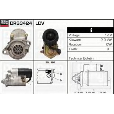 DRS3424 DELCO REMY Стартер