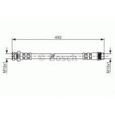 1 987 481 057 BOSCH Тормозной шланг