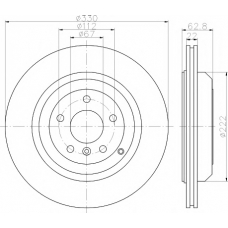 8DD 355 113-221 HELLA PAGID Тормозной диск