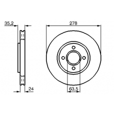 0 986 478 670 BOSCH Тормозной диск