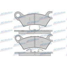 AC058370D AC Delco Комплект тормозных колодок, дисковый тормоз