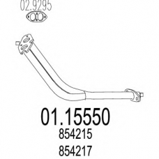 01.15550 MTS Труба выхлопного газа