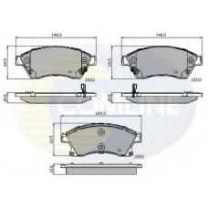 CBP32038 COMLINE Комплект тормозных колодок, дисковый тормоз