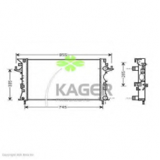 31-2515 KAGER Радиатор, охлаждение двигателя
