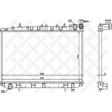 10-25989-SX STELLOX Радиатор, охлаждение двигателя