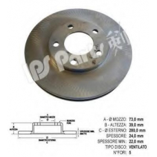 IBT-1096 IPS Parts Тормозной диск