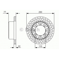 0 986 479 V18 BOSCH Тормозной диск