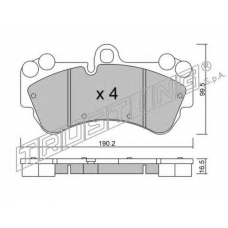 669.0 TRUSTING Комплект тормозных колодок, дисковый тормоз