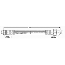 FBH7126 FIRST LINE Тормозной шланг