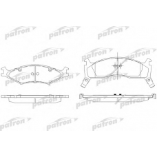 PBP1034 PATRON Комплект тормозных колодок, дисковый тормоз