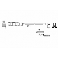 0 986 356 384 BOSCH Комплект проводов зажигания