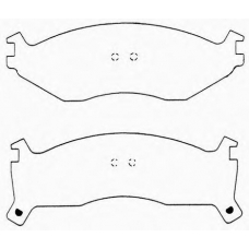 J PA-056AF JAPANPARTS Комплект тормозных колодок, дисковый тормоз