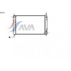 MS2180 AVA Радиатор, охлаждение двигателя