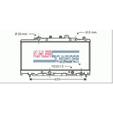 2100061 KUHLER SCHNEIDER Радиатор, охлаждение двигател