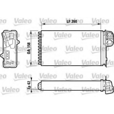 812162 VALEO Теплообменник, отопление салона