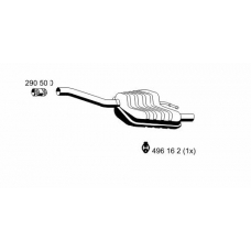 341158 ERNST Глушитель выхлопных газов конечный