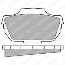 LP27 DELPHI Комплект тормозных колодок, дисковый тормоз