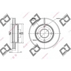 BD1970 DJ PARTS Тормозной диск