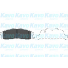 KBP-9056 KAVO PARTS Комплект тормозных колодок, дисковый тормоз