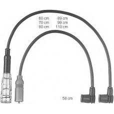 0300890487 BERU Комплект проводов зажигания