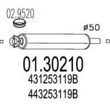 01.30210 MTS Предглушитель выхлопных газов