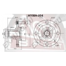 HYWH-004 ASVA Ступица колеса