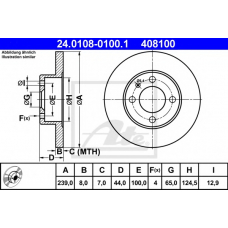 24.0108-0100.1 ATE Тормозной диск