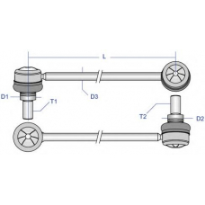 TO-LS-6581 MOOG Тяга / стойка, стабилизатор