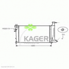 31-0863 KAGER Радиатор, охлаждение двигателя