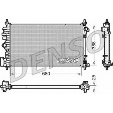 DRM20107 DENSO Радиатор, охлаждение двигателя