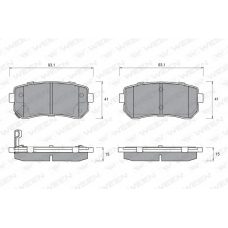 151-1188 WEEN Комплект тормозных колодок, дисковый тормоз