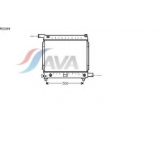 MS2064 AVA Радиатор, охлаждение двигателя