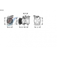 HYK138 AVA Компрессор, кондиционер