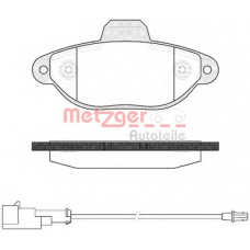 0414.22 METZGER Комплект тормозных колодок, дисковый тормоз
