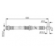 1 987 481 112 BOSCH Тормозной шланг