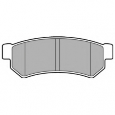 LP2502 DELPHI Комплект тормозных колодок, дисковый тормоз